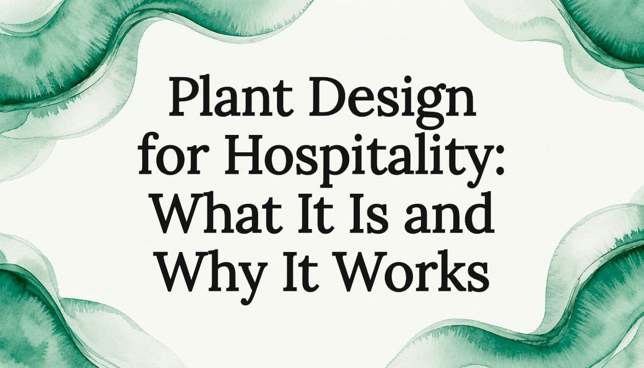 Plant Design for Hospitality: What It Is and Why It Works