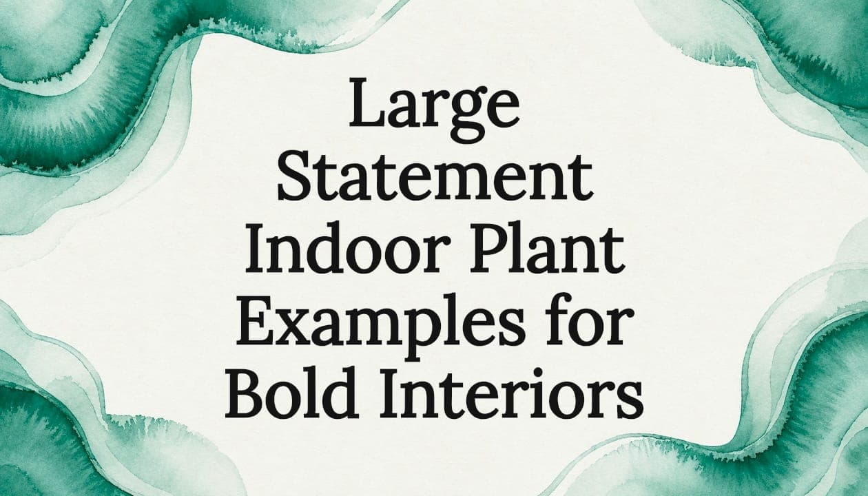 Large Statement Indoor Plant Examples for Bold Interiors