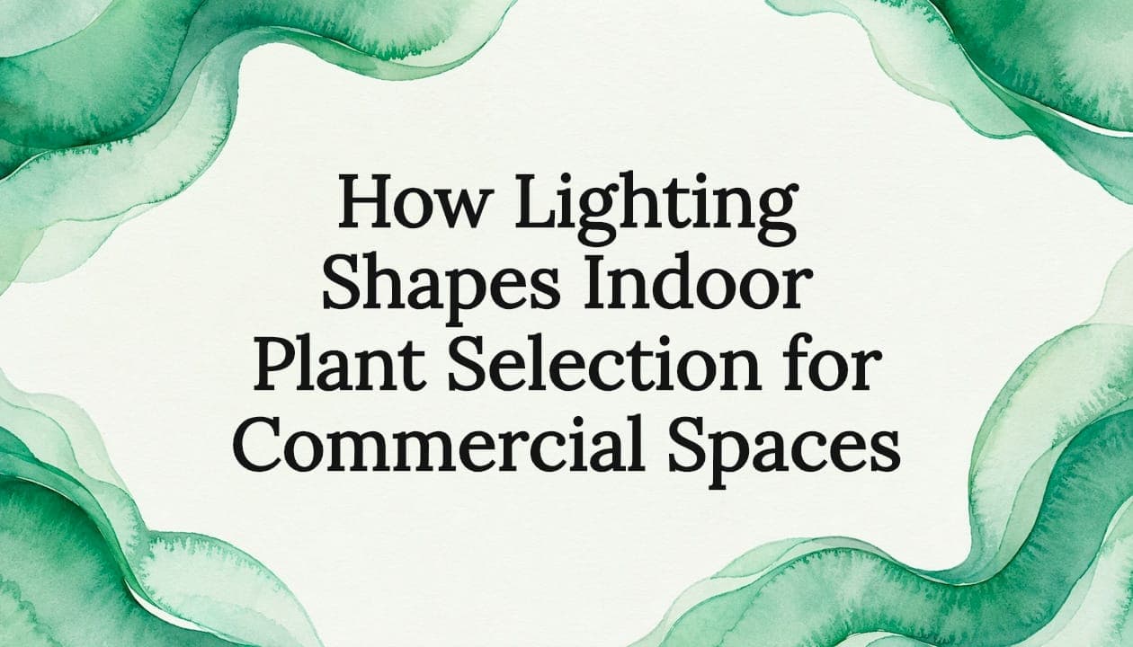 How Lighting Shapes Indoor Plant Selection for Commercial Spaces