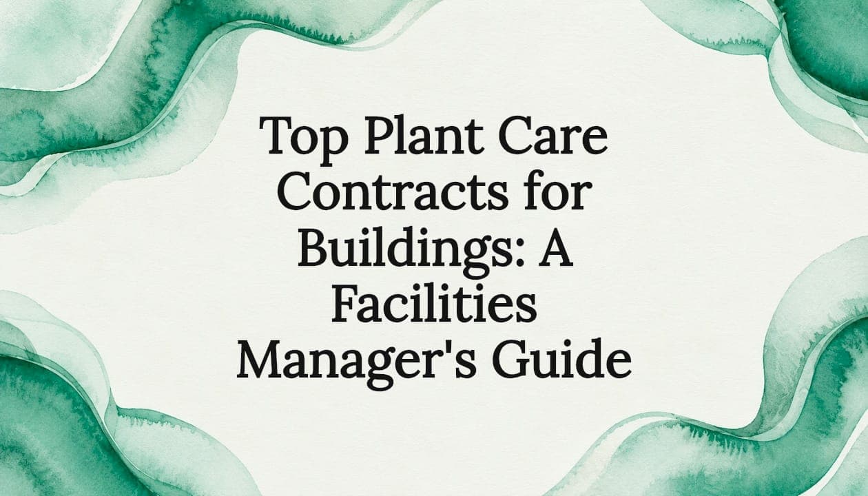 Top Plant Care Contracts for Buildings: A Facilities Manager's Guide