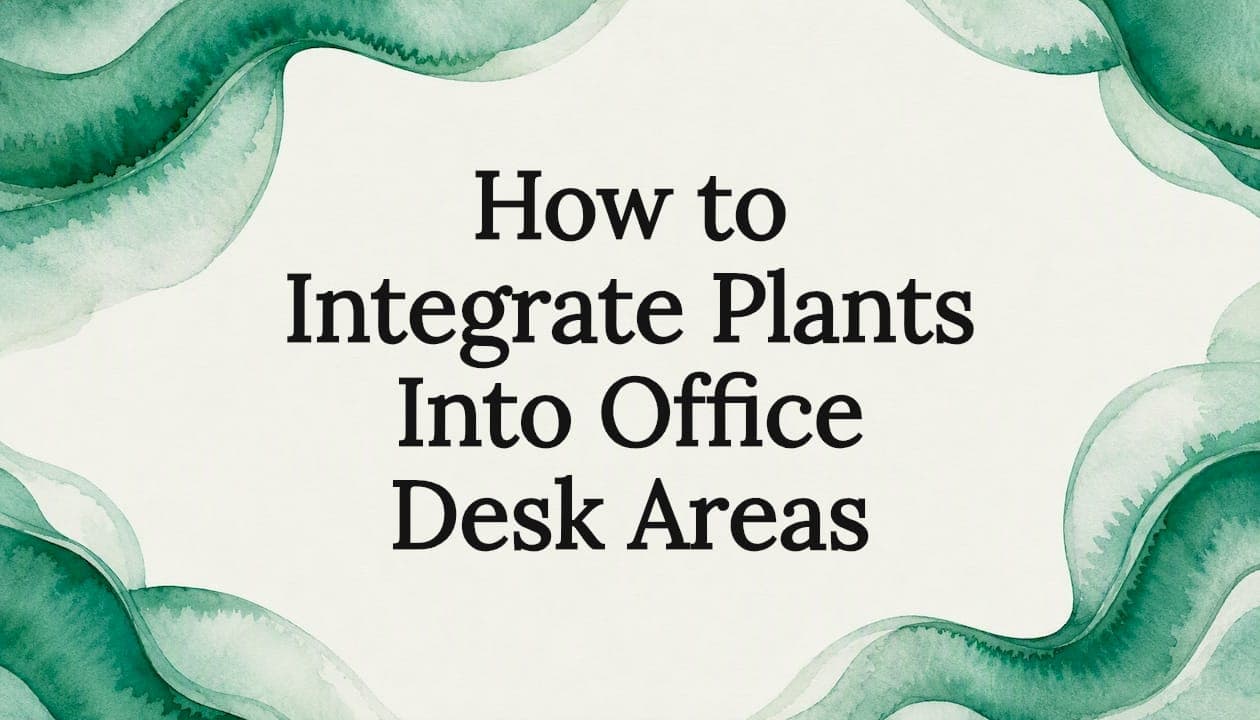 How to Integrate Plants Into Office Desk Areas
