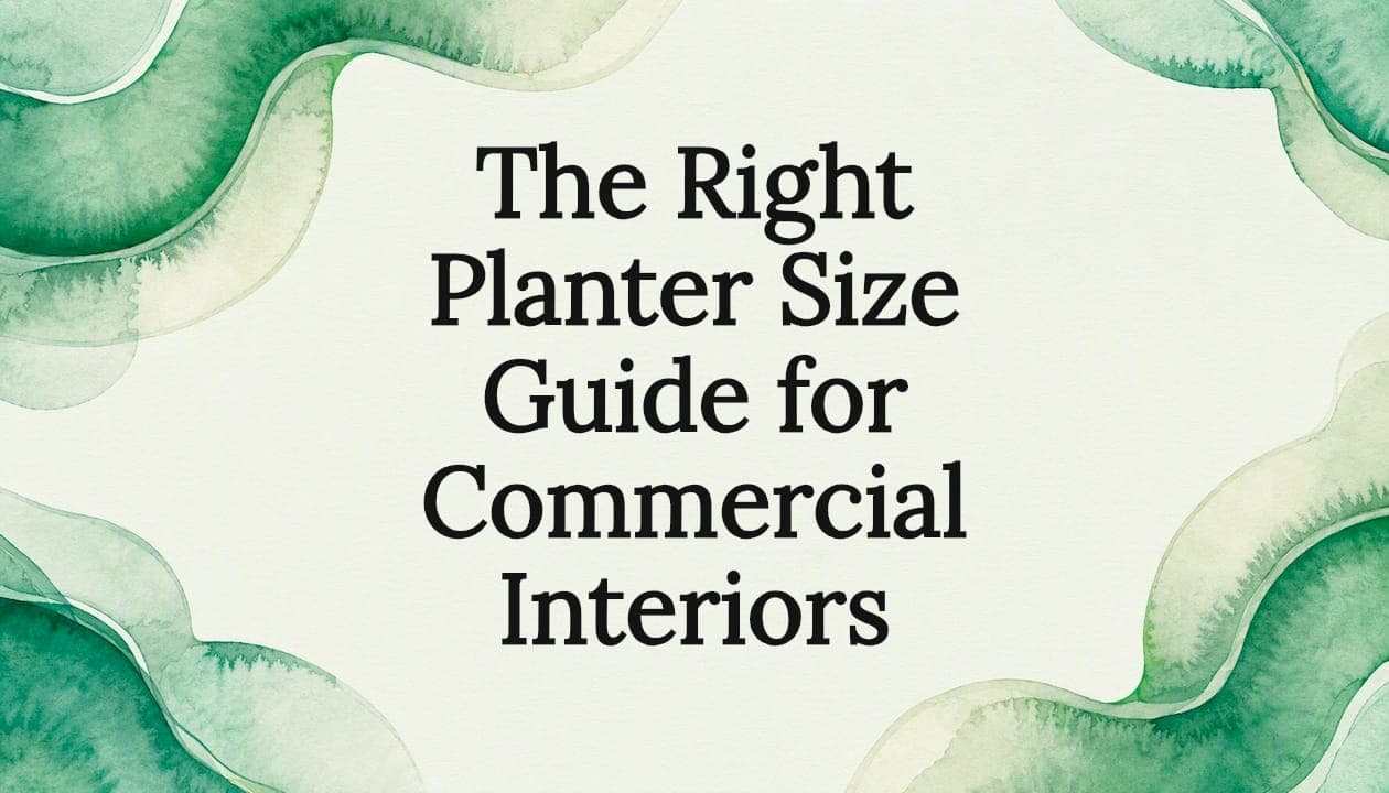 The Right Planter Size Guide for Commercial Interiors
