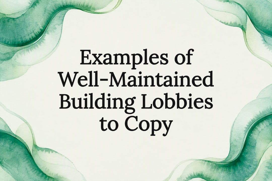 Examples of Well-Maintained Building Lobbies to Copy