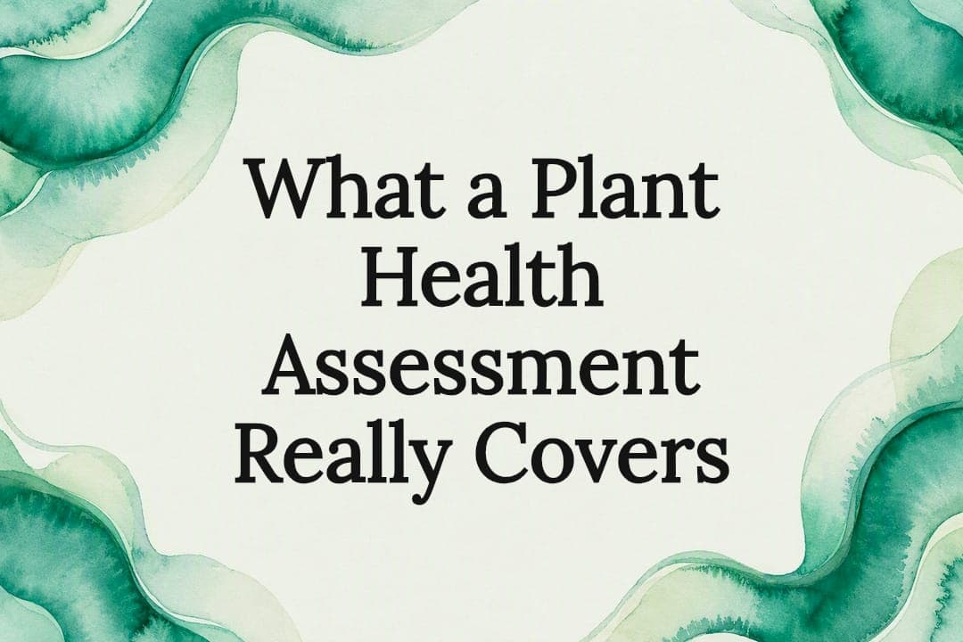 What a Plant Health Assessment Really Covers