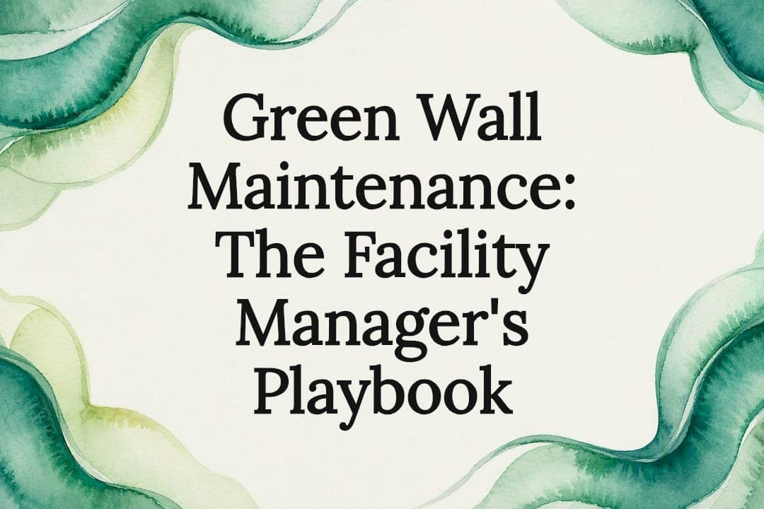 Green Wall Maintenance: The Facility Manager's Playbook