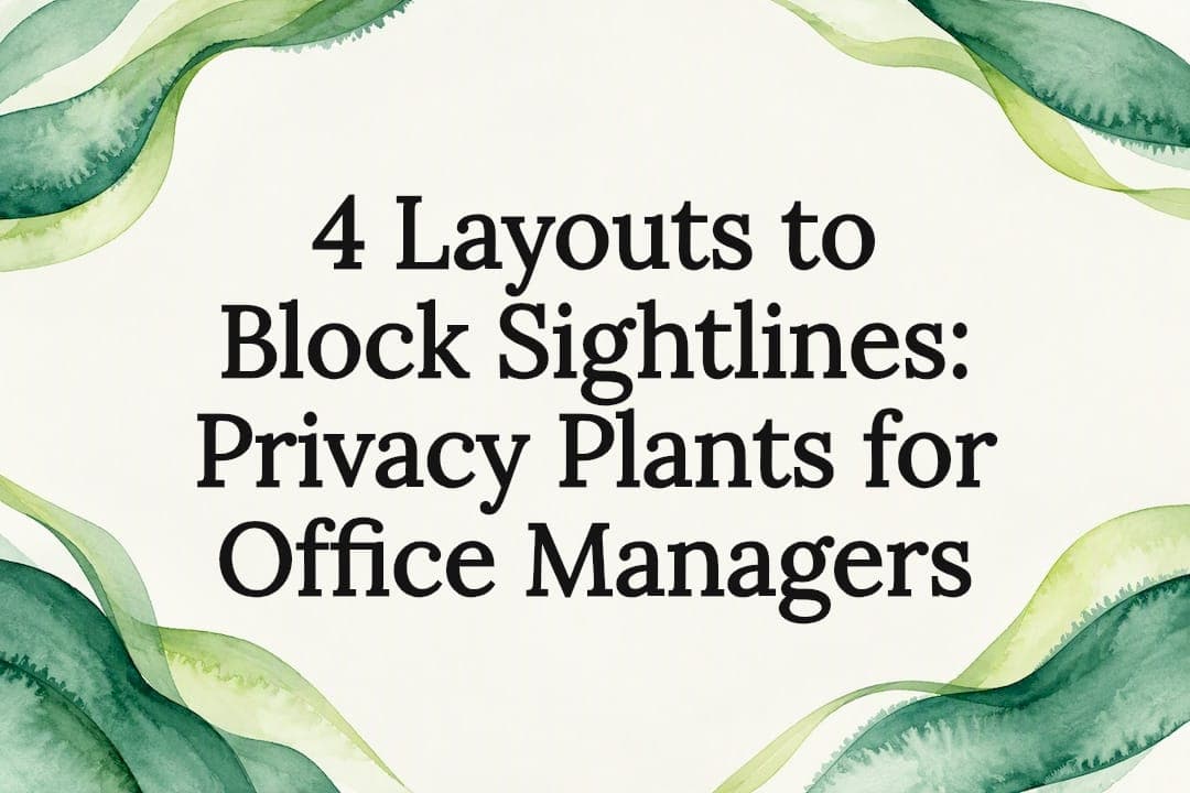 4 Layouts to Block Sightlines: Privacy Plants for Office Managers