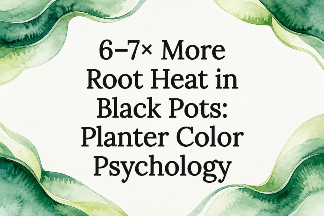 6–7× More Root Heat in Black Pots: Planter Color Psychology